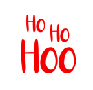 Ho Ho Hoo Bügelbild